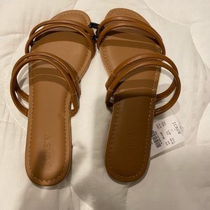J crew Strappy  brown sandals